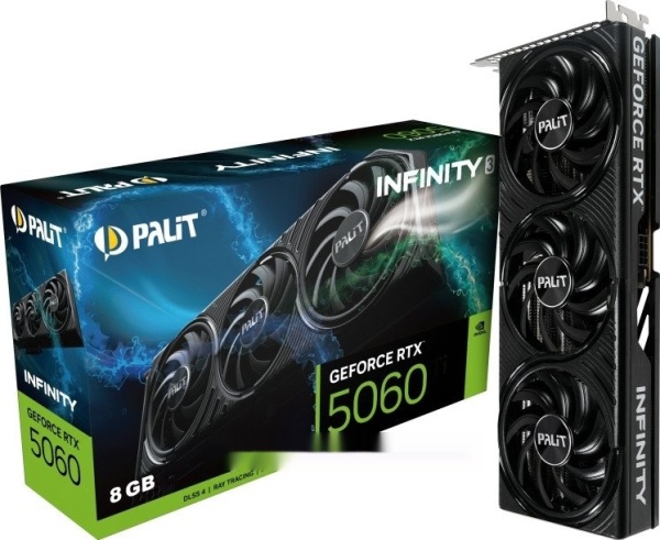 Видеокарта PALIT RTX 5060 INFINITY 3 8GB, NE75060019P1-GB2063S