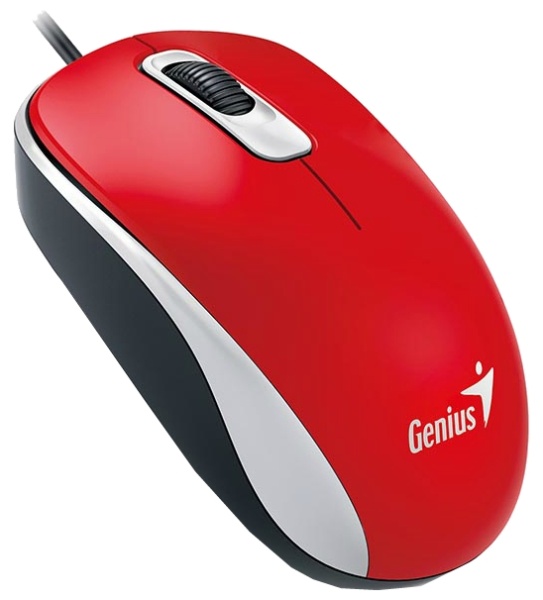 Мышь Genius DX-110, 1000dpi, USB, Red