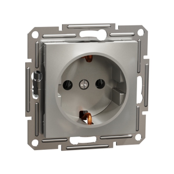 Розетка Schneider Electric SE EPH2900169 Asfora с заземлением 16А механизм винтовой БРОНЗА