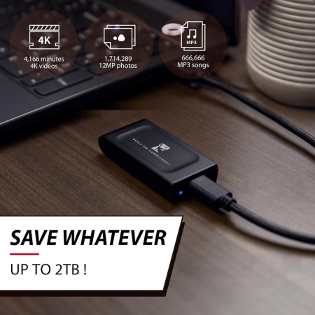 Внешний SSD 1TB Kingston XS1000 Black, SXS1000/1000GA