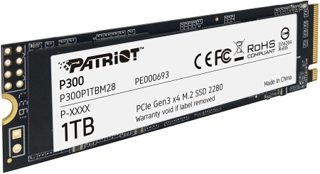 Диск SSD M.2 PCI-E 1TB Patriot P300, P300P1TBM28