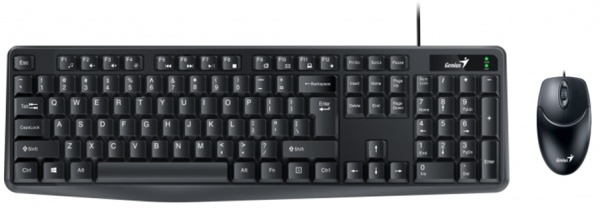 Комплект клавиатура + мышь Genius KM-170, USB, Black
