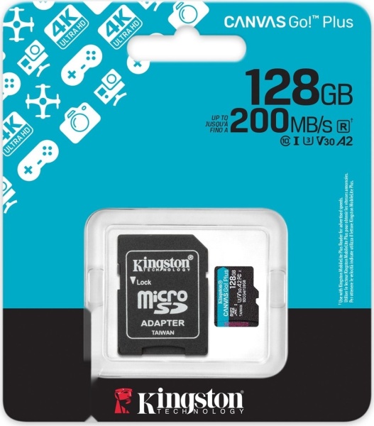 Карта памяти microSDXC 128GB Kingston Canvas Go  SDCG4/128GB 