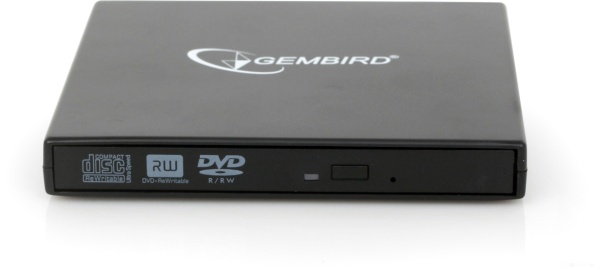 Привод внешний DVD#RW Gembird DVD-USB-02, USB, Black