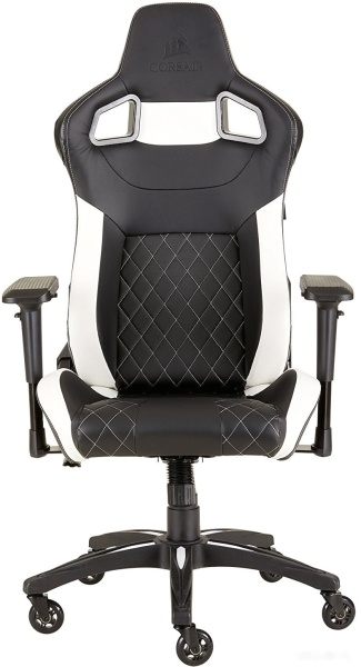 Компьютерное кресло Corsair T1 Race 2023 Fabric Black and White, CF-9010060-WW