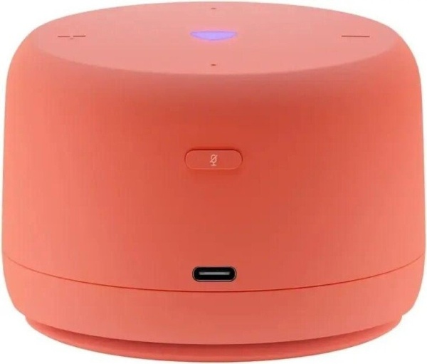 Умная колонка Яндекс Станция Лайт 2 с Алисой без часов Коралловый, YNDX-00028ORG