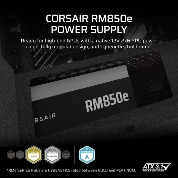 Блок питания Corsair RM850e, CP-9020296-EU
