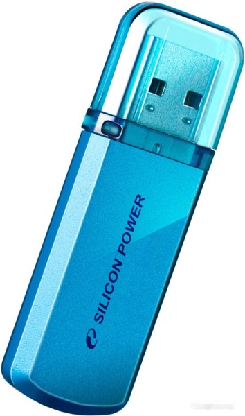 USB Flash drive 64GB Silicon Power Helios 101 Blue USB2.0, SP064GBUF2101V1B