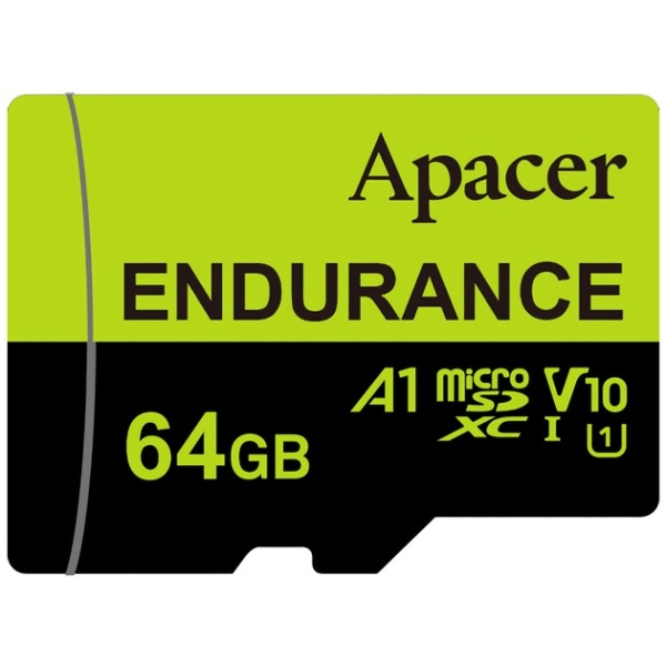 Карта памяти microSDXC 64Gb Apacer High Endurance + адаптер, AP64GEDM1D05-R