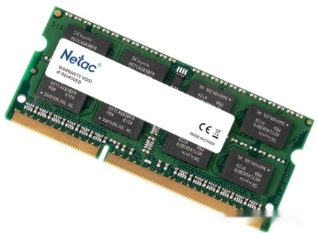 Оперативная память для ноутбука DDR3L 1600/4Gb Netac Basic, NTBSD3N16SP-04