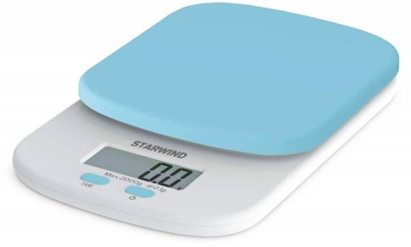 Кухонные весы StarWind SSK2156 Blue