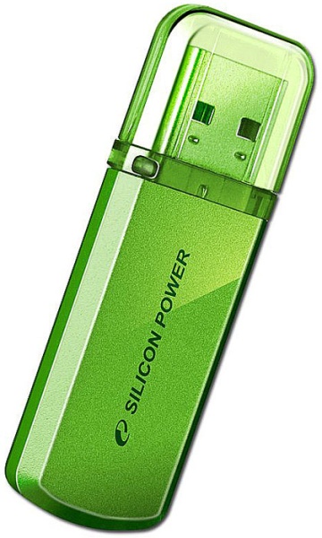 USB flash  32GB Silicon Power, USB 2.0, green, SP032GBUF2101V1N