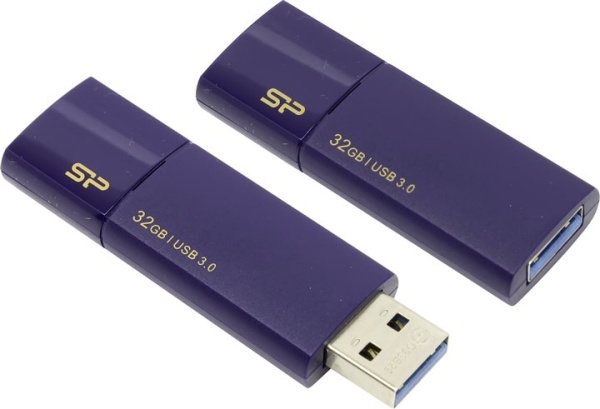 USB flash 32GB Silicon Power, Blaze B05, USB 3.0, Blue, SP032GBUF3B05V1D