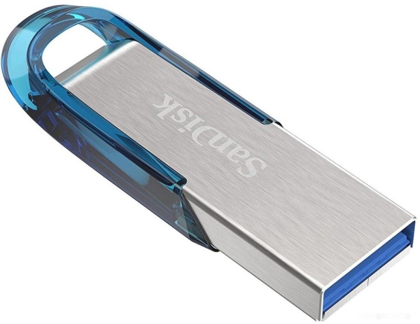 USB Flash drive 128GB SanDisk Cruzer Ultra Flair CZ73 USB3.0 Tropical Blue, SDCZ73-128G-G46B