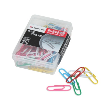 Скрепки металлические никелированные Comix B3507 29mm (100 скрепок)