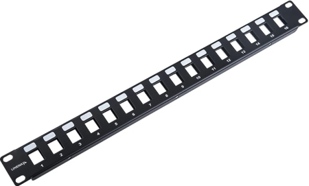 Патч-панель Mfico MF-EPP-16B, категория 5e, 19" (1U), 16 портов