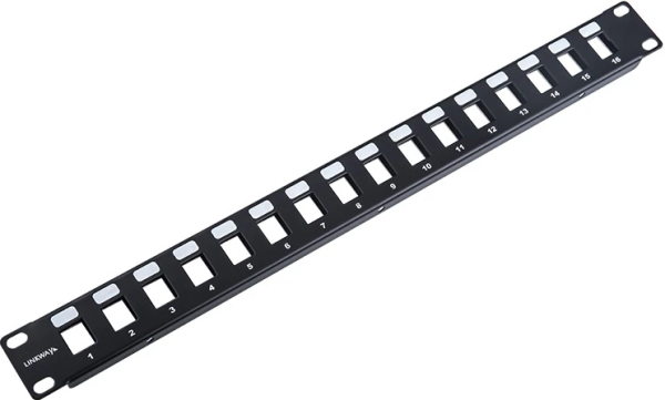Патч-панель Mfico MF-EPP-16B, категория 5e, 19" (1U), 16 портов