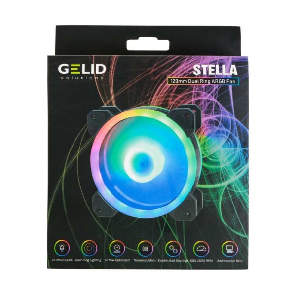 Вентилятор для корпуса GELID Solutions STELLA ARGB FAN, FN-Stella-01