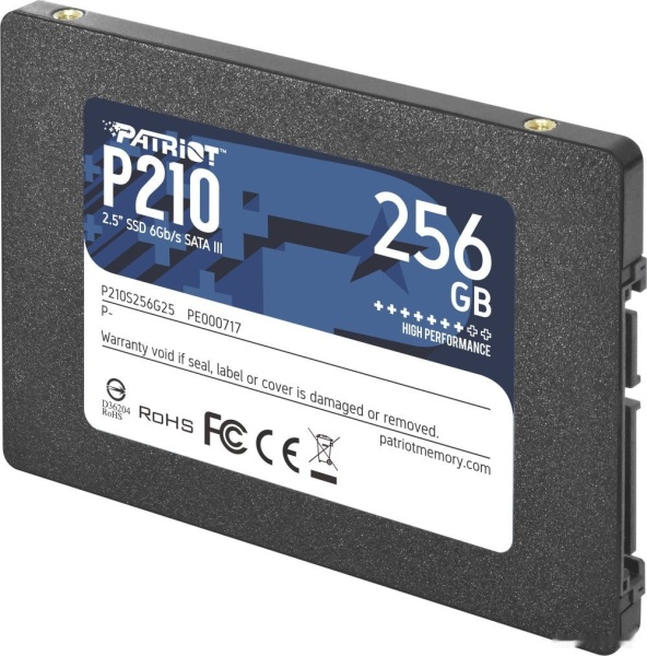 Диск SSD 2.5" 256Gb Patriot P210, P210S256G25