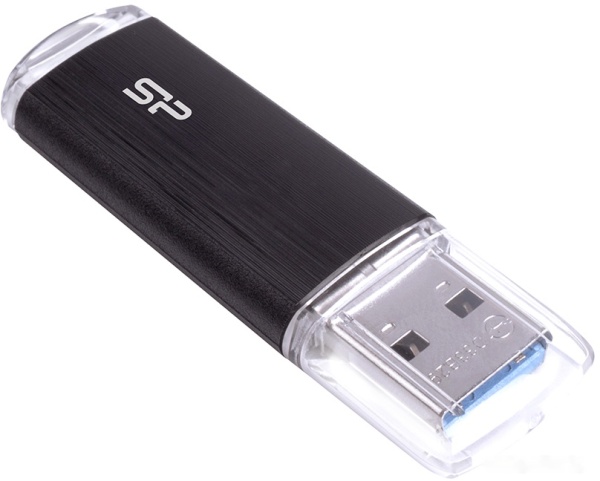 USB flash 128GB Silicon Power, Blaze B02, USB 3.2, Black, SP128GBUF3B02V1K
