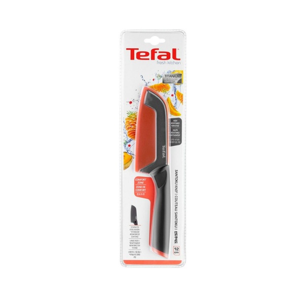 Нож Tefal сантоку 12 см TEFAL K1220104