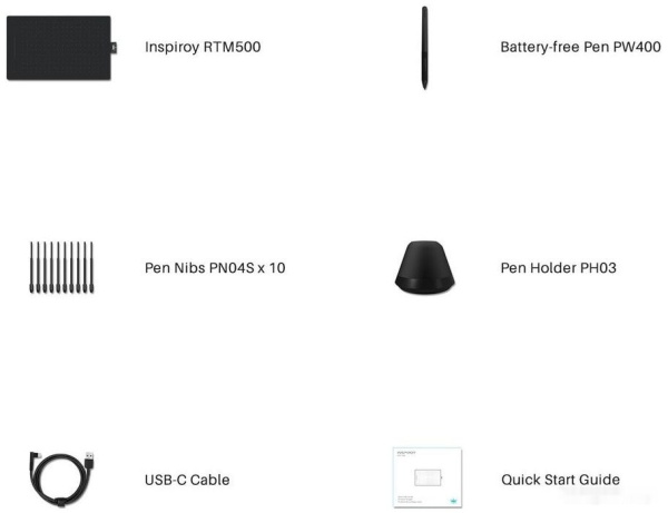 Графический планшет Huion Inspiroy RTM-500 Black