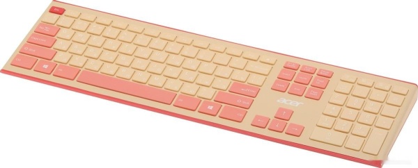 Комплект клавиатура + мышь Acer OCC205 Wireless Pink/Beige, ZL.ACCEE.00F