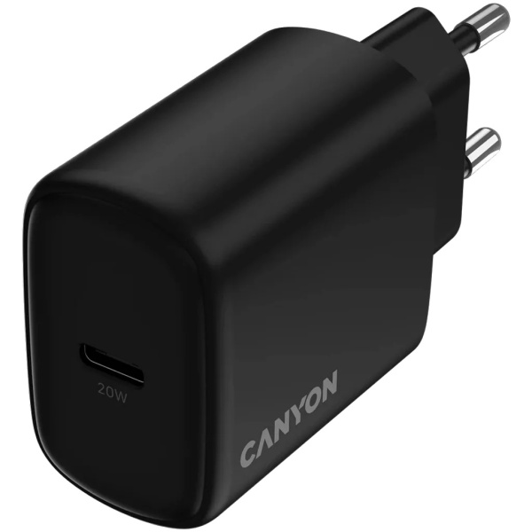 Зарядное устройство Canyon Wall Charger OnCharge 200 Black, CNE-CHA200-11