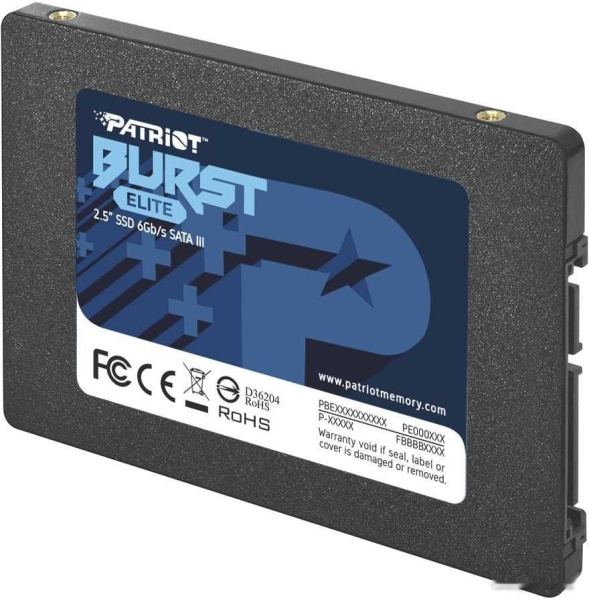 Диск SSD 2.5" 120Gb Patriot Burst Elite, PBE120GS25SSDR