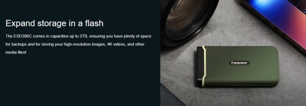Внешний SSD 1TB Transcend ESD380C, TS1TESD380C