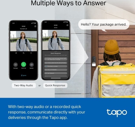 Умный дверной звонок TP-Link Tapo D230S1
