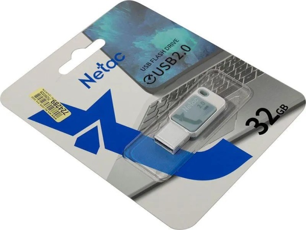 USB Flash drive 32GB Netac UA31 Blue USB2.0, NT03UA31N-032G-20BL