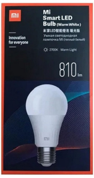 Лампочка Xiaomi Mi Smart LED Bulb Warm White, XMBGDP01YLK