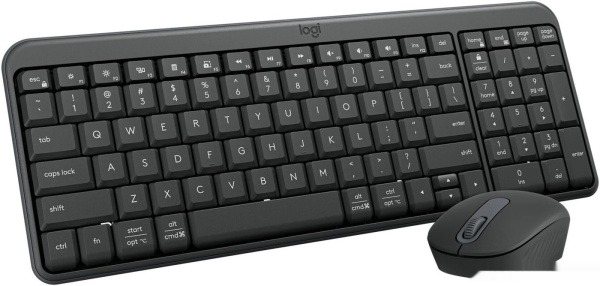 Клавиатура + мышь Logitech MK250 Compact Bluetooth Wireless Combo Graphite, 920-013853