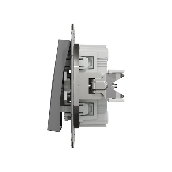 Выключатель Schneider Electric одноклавишный перекрестный SE EPH0500171 Asfora антрацит