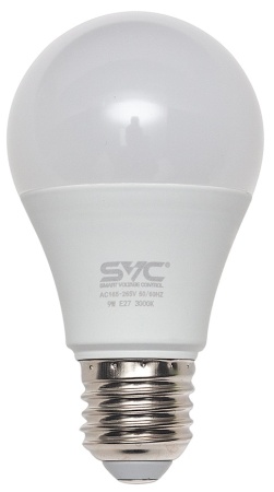 Лампочка SVC A60-9W-E27-3000K