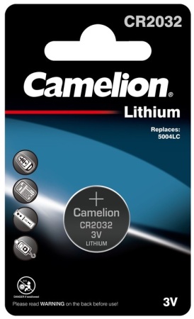 Батарейка CAMELION CR2032, CR2032-BP1, 3V, 1шт