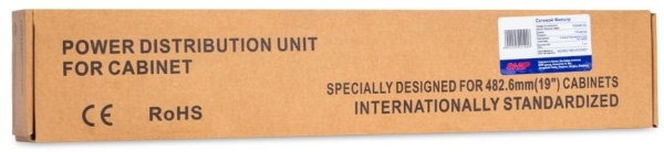 Сетевой фильтр SHIP 700506102, для шкафов и стоек размера 19", 6 розеток, 1.8 м, 16A, 4000W, чёрный