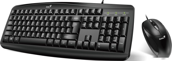 Комплект клавиатура + мышь Genius Smart KM-200, USB, Black