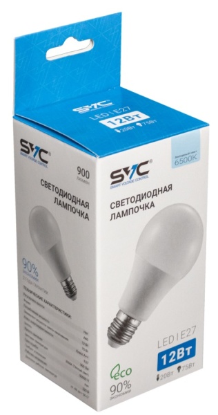 Лампочка SVC LED A60-12W-E27-6500K