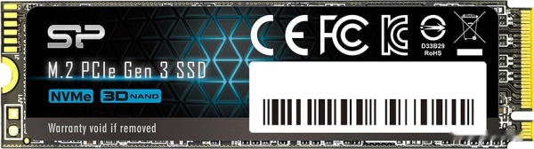 Диск SSD M.2 PCI-E 512 GB Silicon Power A60, SP512GBP34A60M28