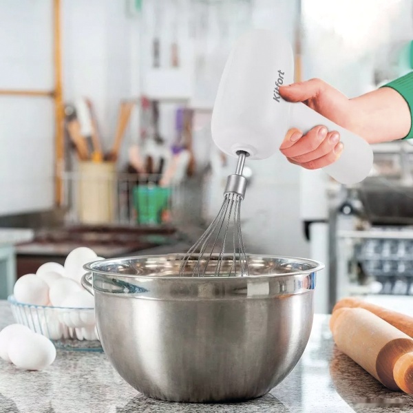 Беспроводной миксер Kitfort KT-3408-2, белый
