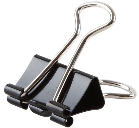 Зажимы для бумаг Comix B3610, 15 мм. (коробка 12 зажимов)