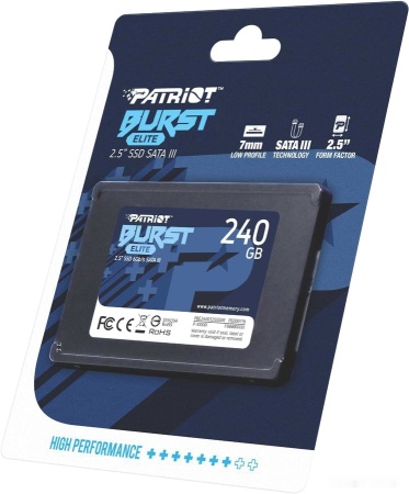 Диск SSD 2.5" 240Gb Patriot Burst Elite, PBE240GS25SSDR