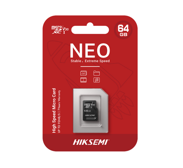 Карта памяти microSDXC 64GB Hiksemi Neo, HS-TF-C1/64G