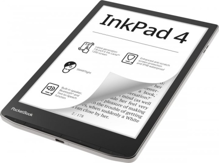 Электронная книга PocketBook InkPad 4, PB743G-U-CIS Black/Silver