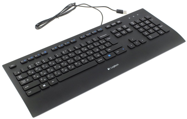 Клавиатура Logitech Corded Keyboard K280e Black, 920-005215