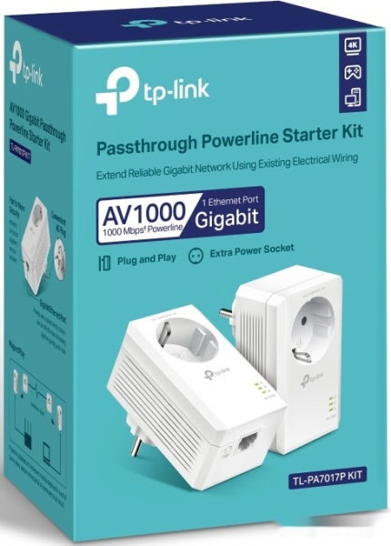 Сетевой адаптер Powerline TP-Link TL-PA7017P KIT