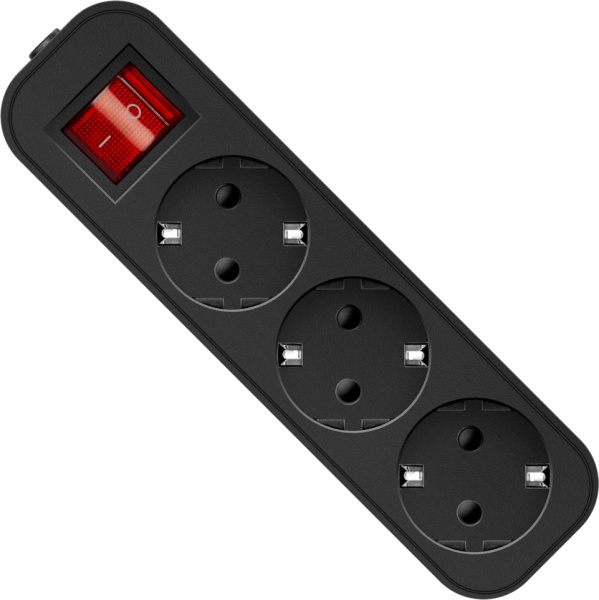 Удлинитель Defender G318 Black 99333