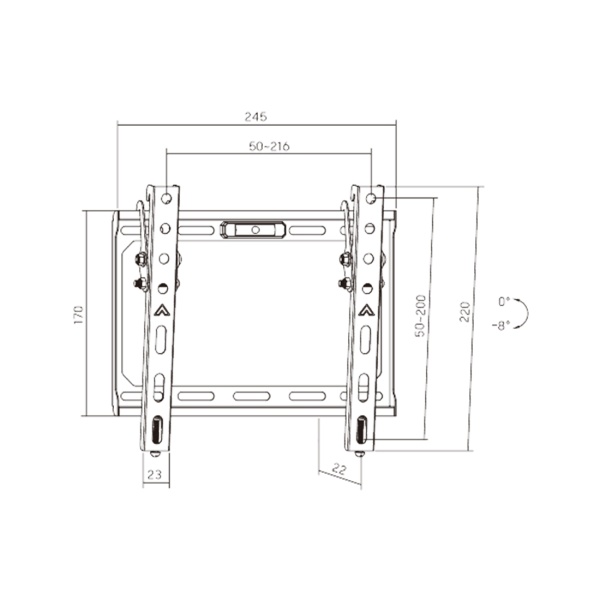 Кронштейн Brateck KL37-22T 13"-43"